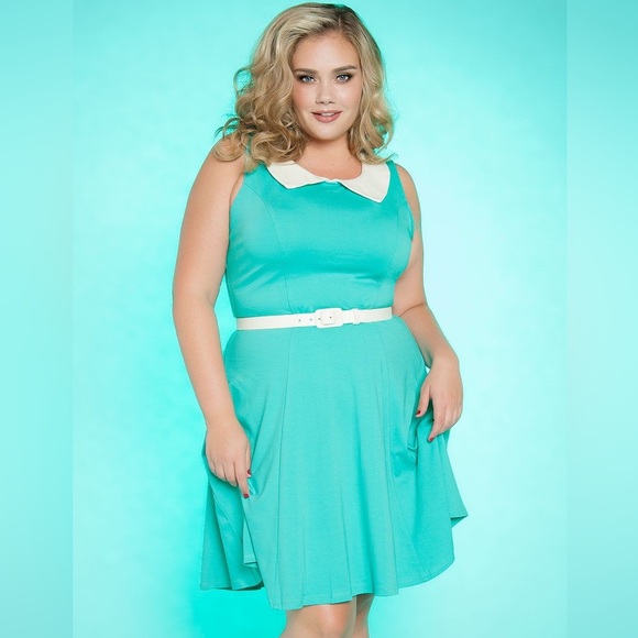 Pinup Couture Mint Georgia Peaches Dress - Picture 1 of 8